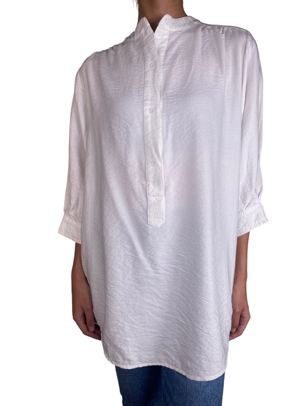 Blusa Larga Blanca Oversize