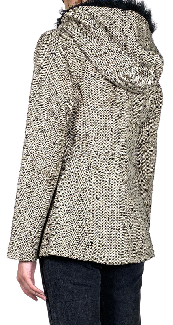 Abrigo Tweed Café