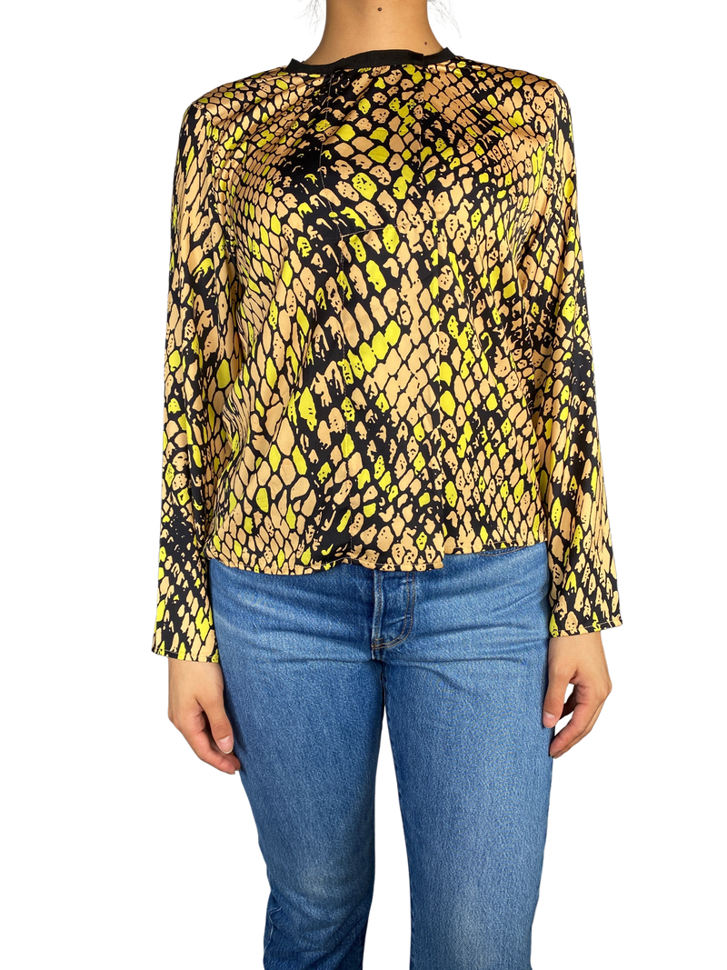 Blusa Manga Larga Estampada