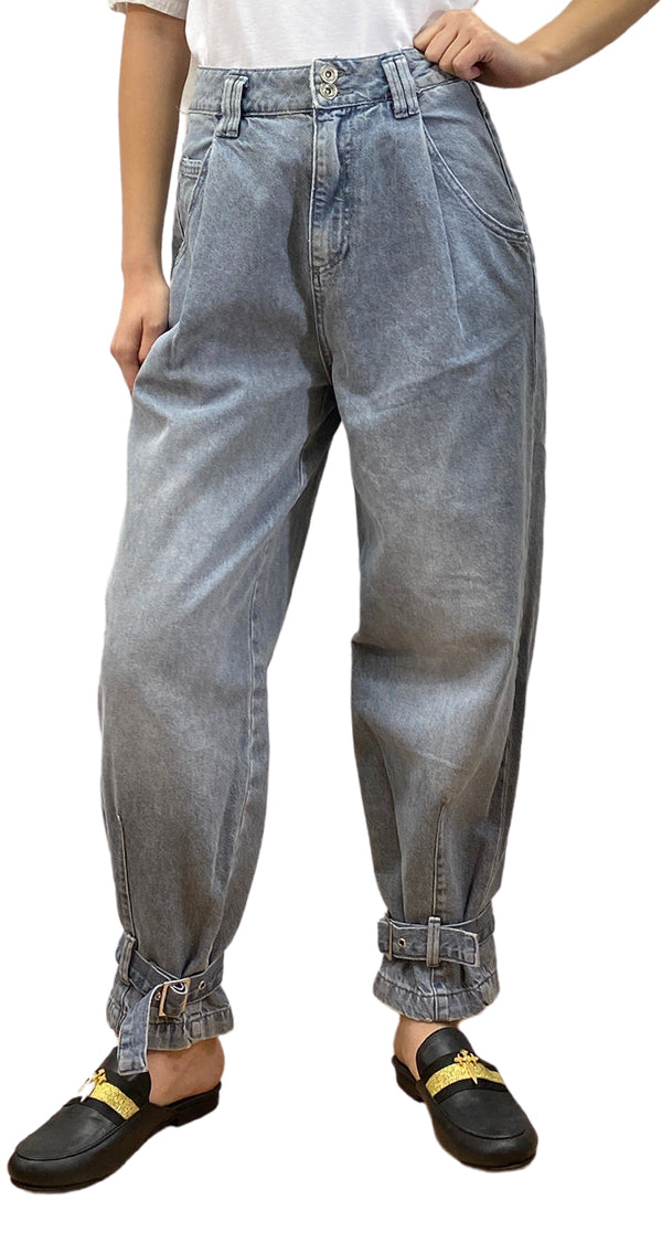 Pantalón Denim Gris