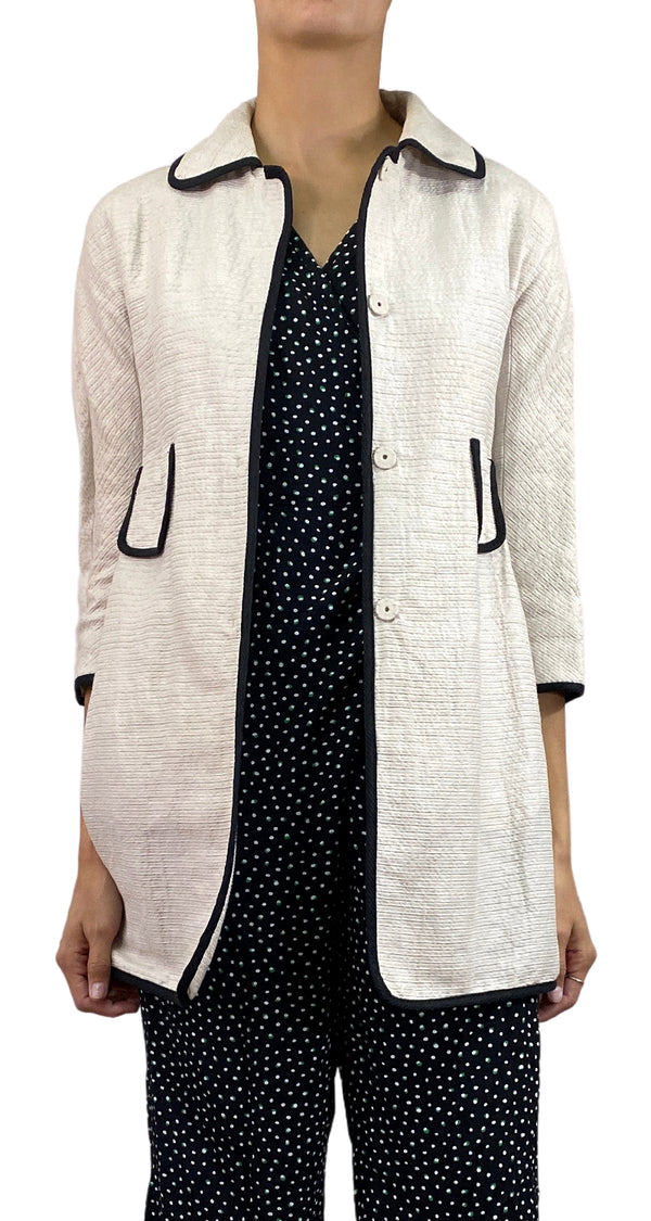 Chaqueta Beige Broches