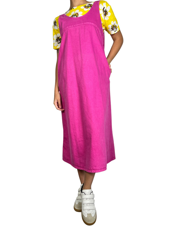 Vestido Denim Tipo Jardinera