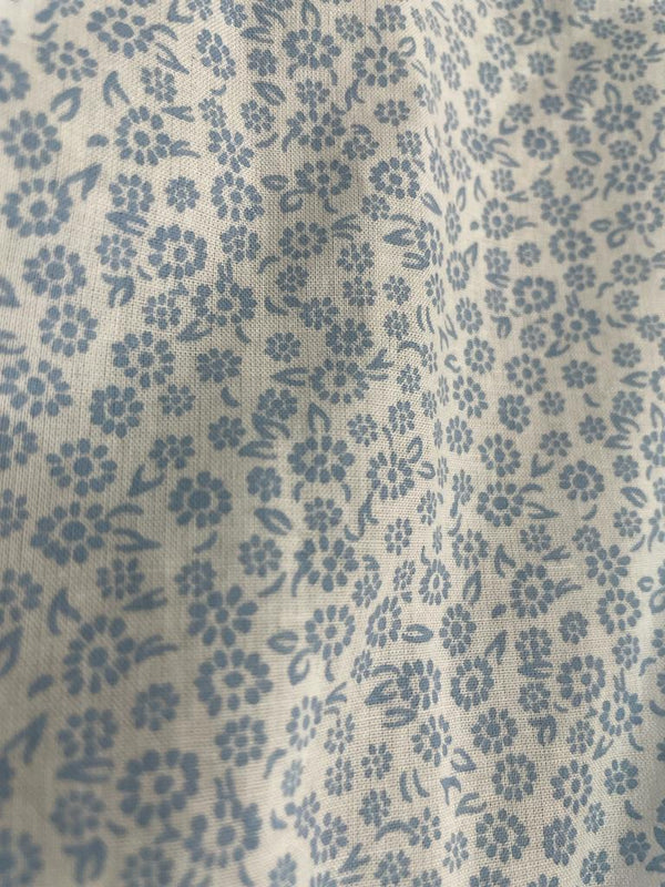 Camisa Flores Celeste
