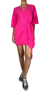 Vestido Wrap Fucsia