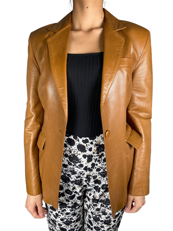 Blazer Cuero Café