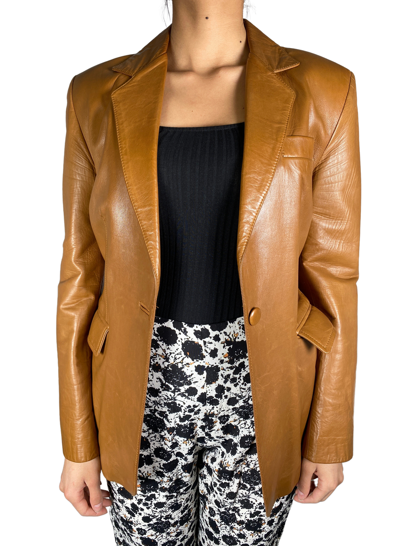 Blazer Cuero Café