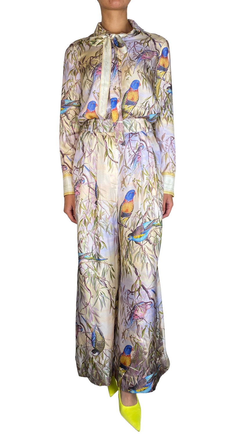 Blusa Seda Birds