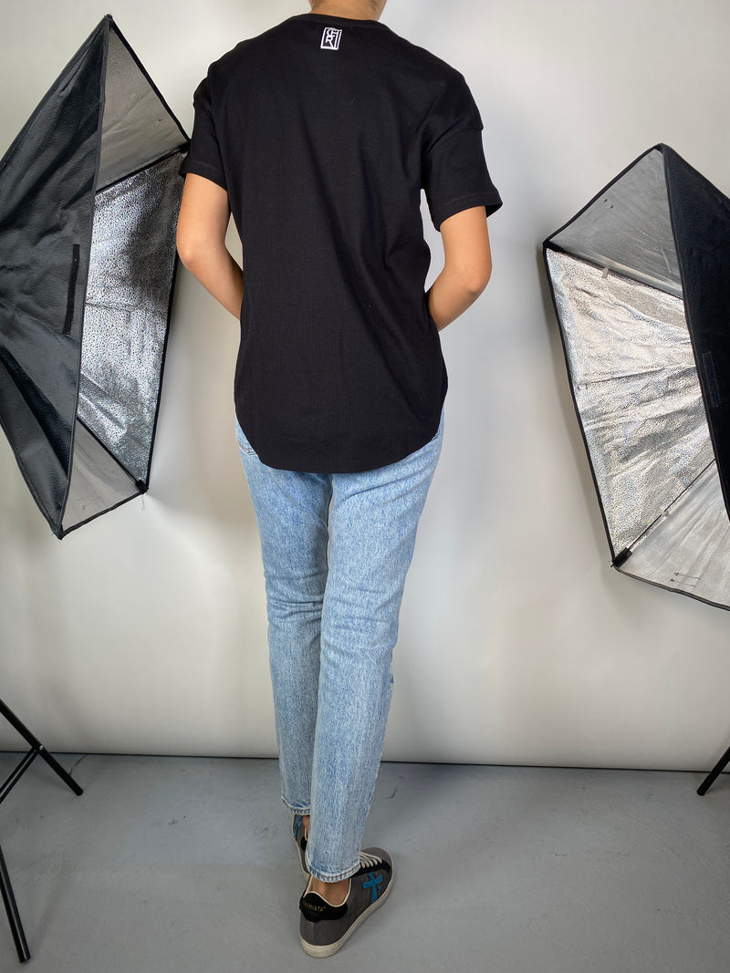 Polera Rib Negra
