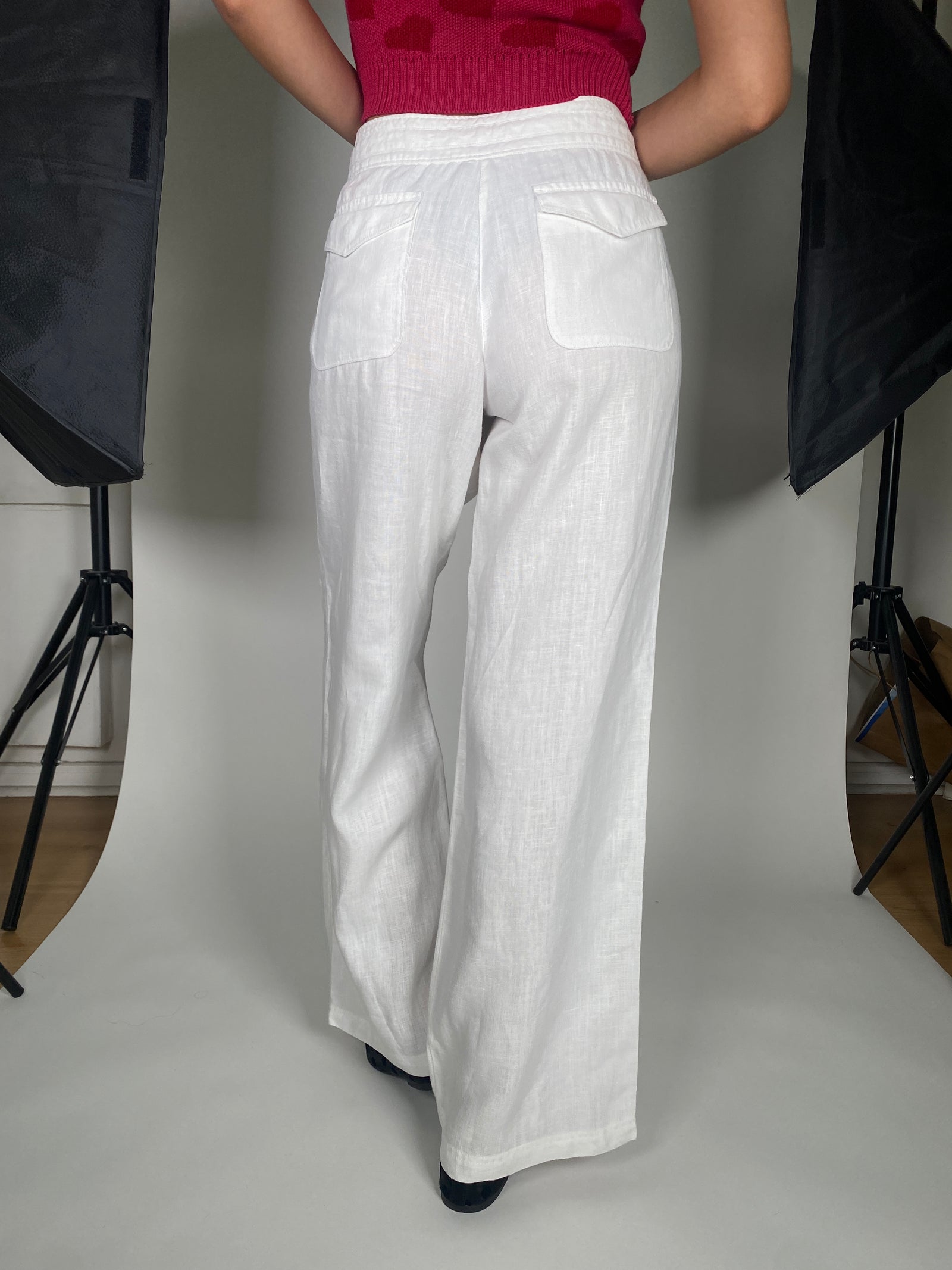 BRAX Style Farina-Pantalón De Lino Con Silueta Casual Vestir, Blanco