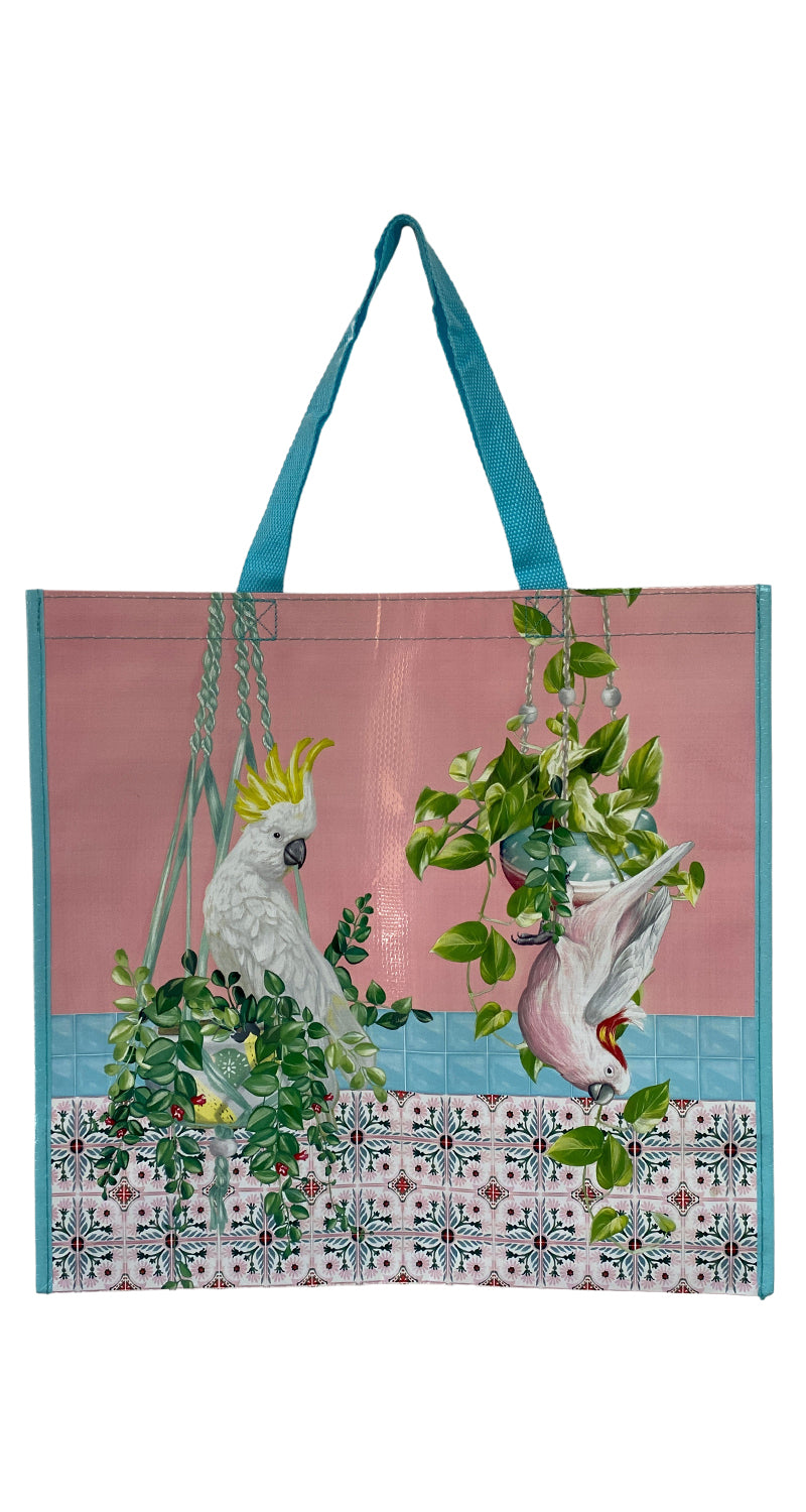 Market Bag White Birds