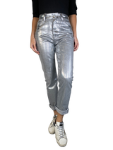 Jeans Plateados