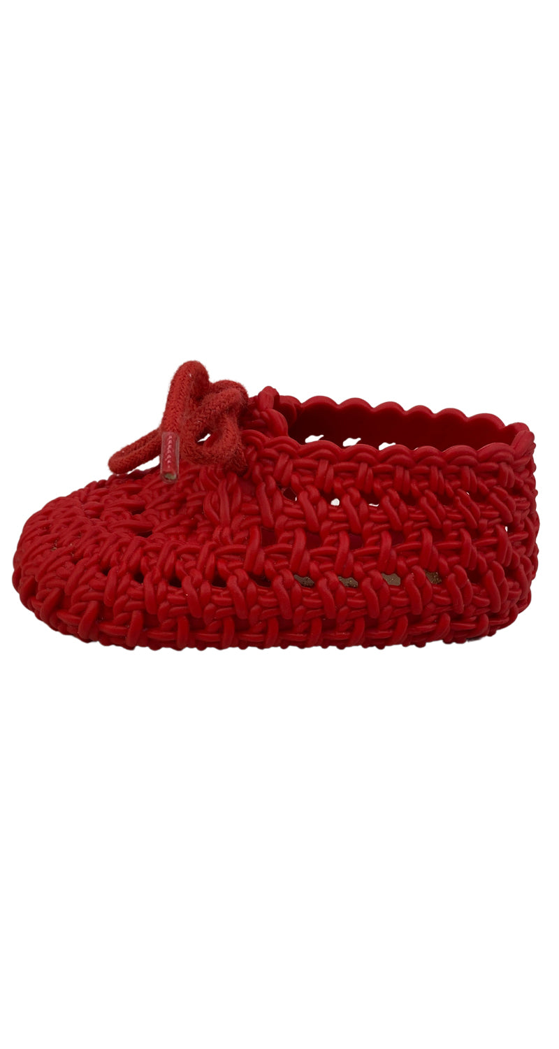 Zapatos Plasticos Rojos