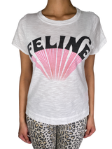 Polera Blanca Estampada