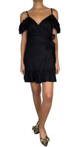 Vestido Wrap Negro