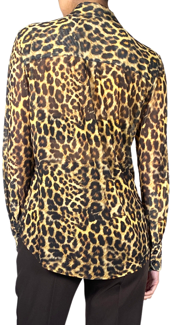 Blusa Traslucida Leopard