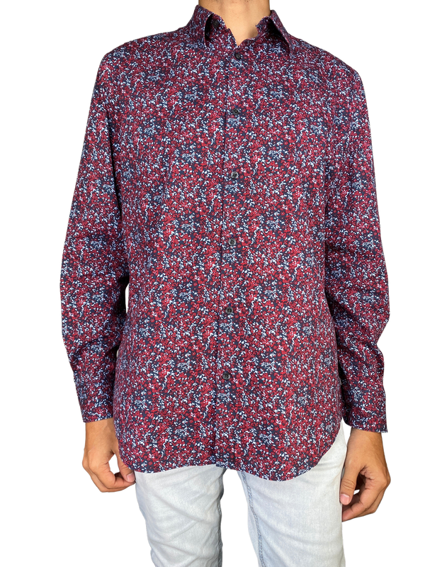 Camisa Slim Fit Flores