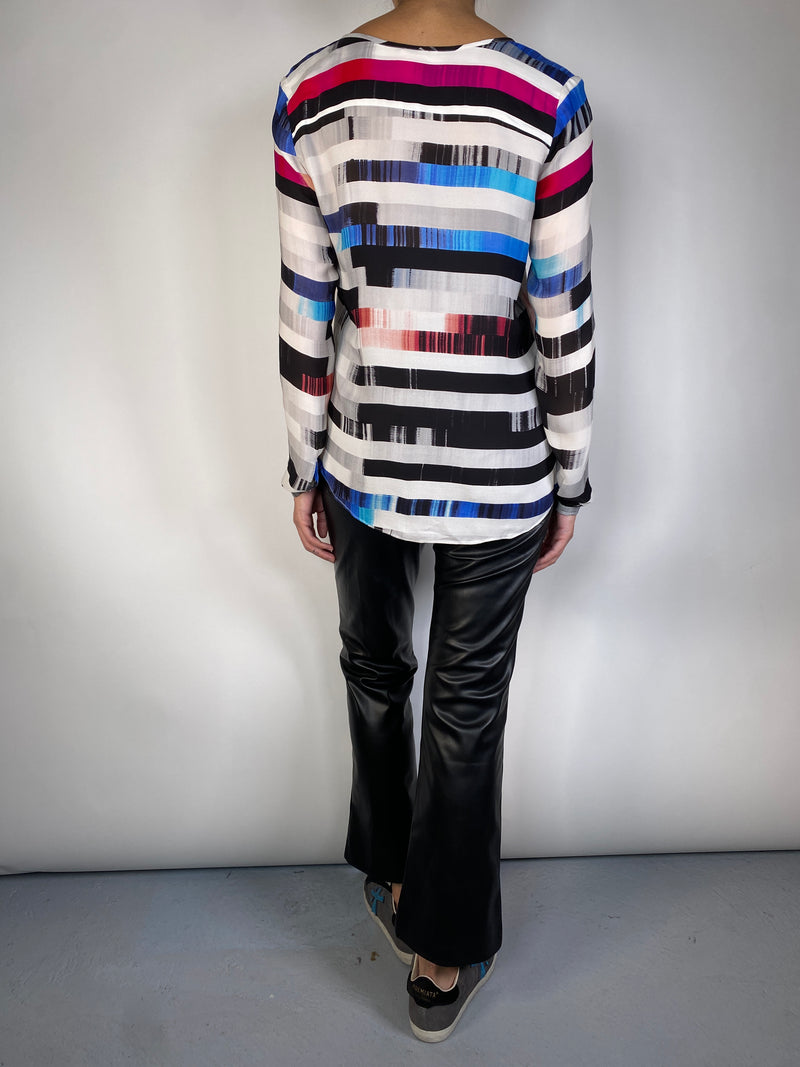 Blusa Seda Stripes
