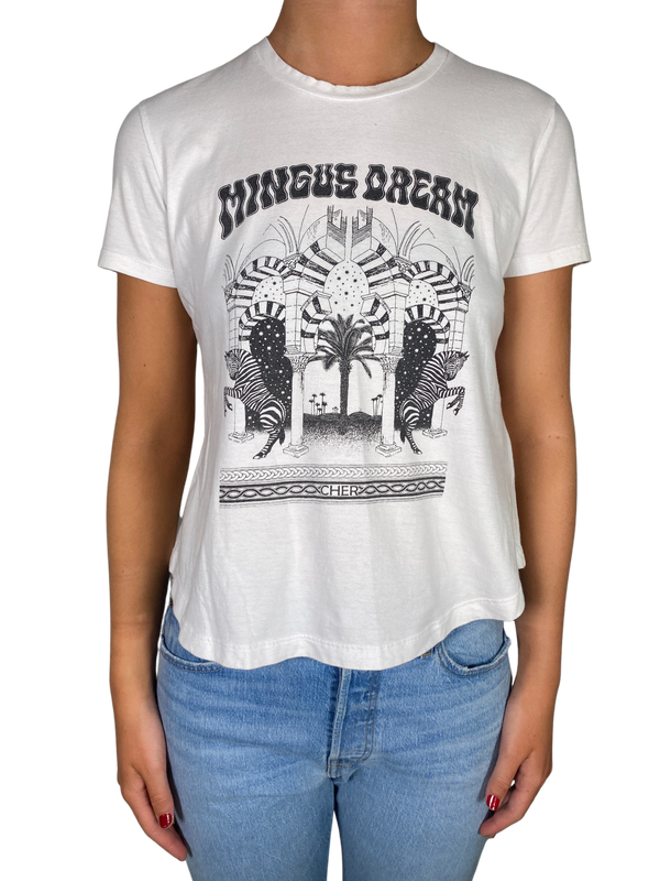 Polera Blanca Mingus Dreams