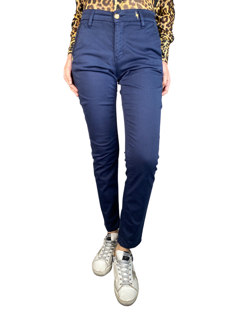 Pantalón Tela Azul Ray