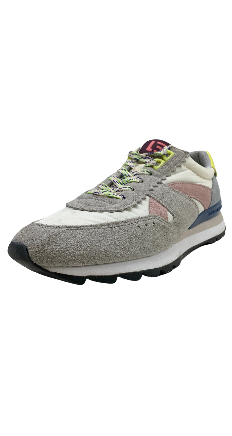 Zapatillas Cuero Y Textil Multicolor