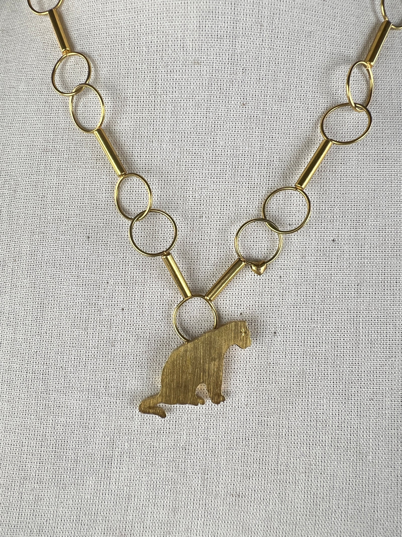 Collar Dorado Gato