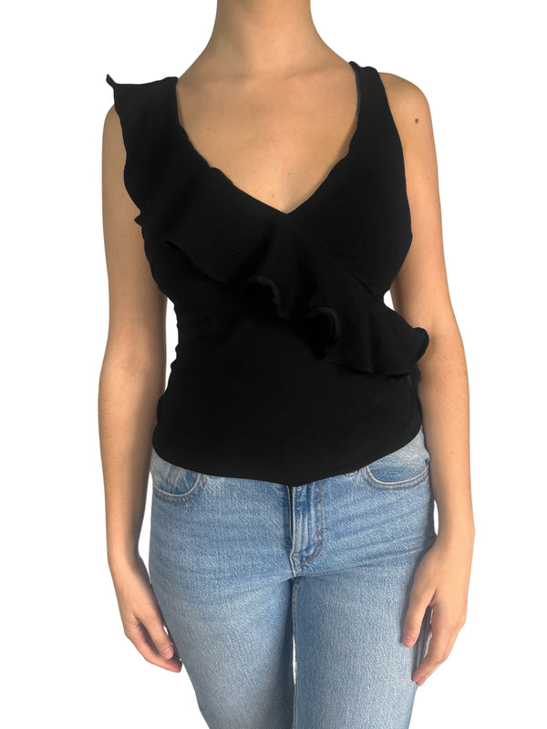Polera Sin Mangas Asimétrica