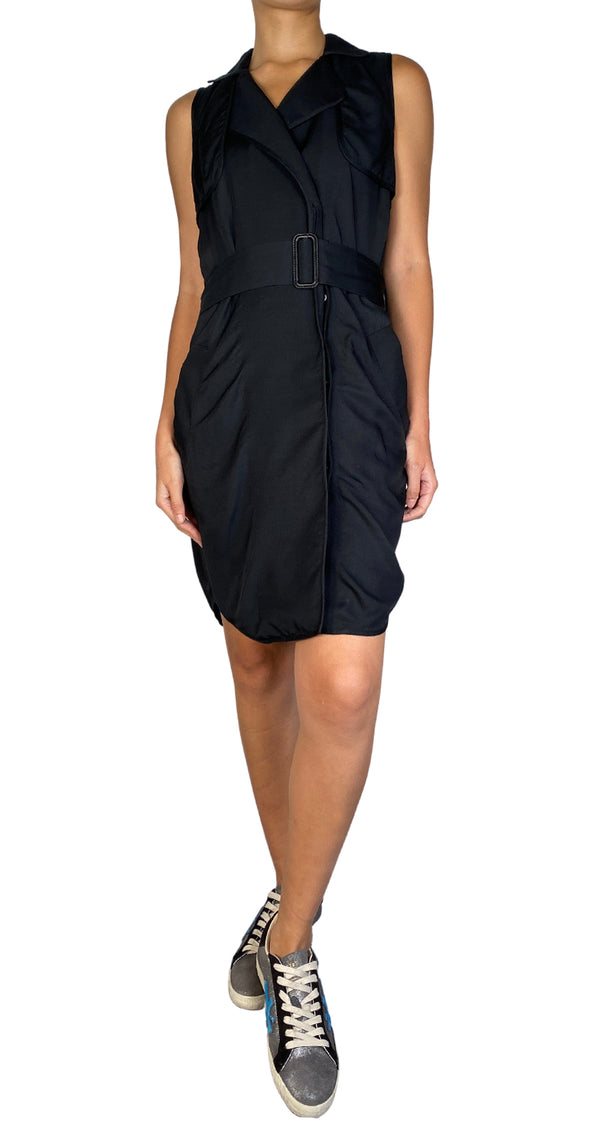Vestido Negro con Cinturon