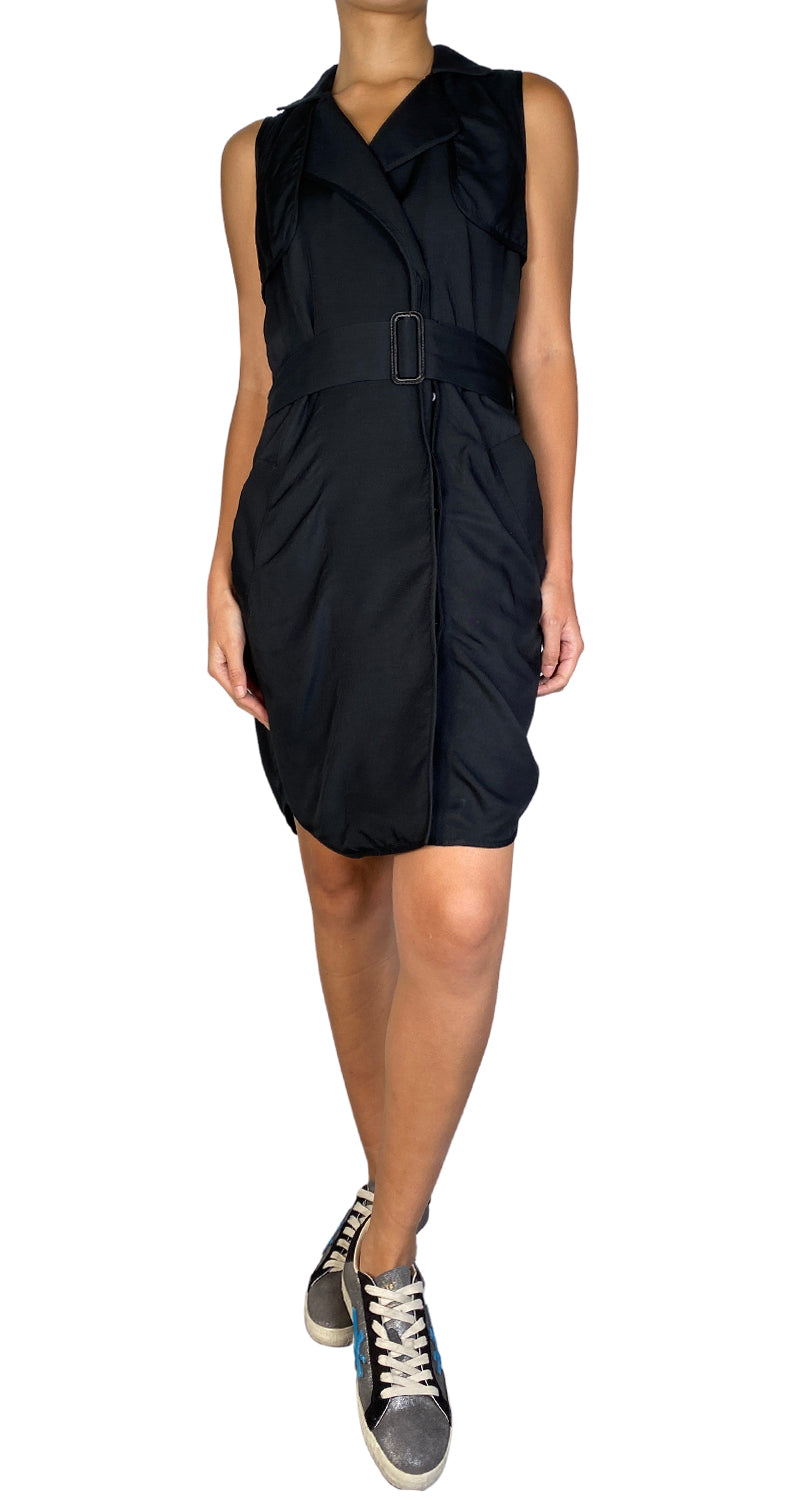 Vestido Negro con Cinturon