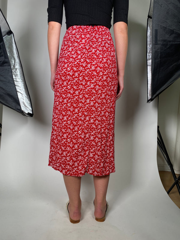 Falda Midi Cut Out