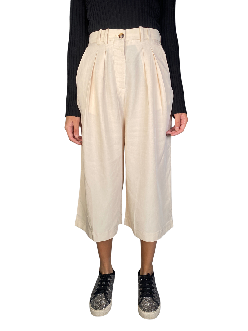 Pantalón Beige Culotte