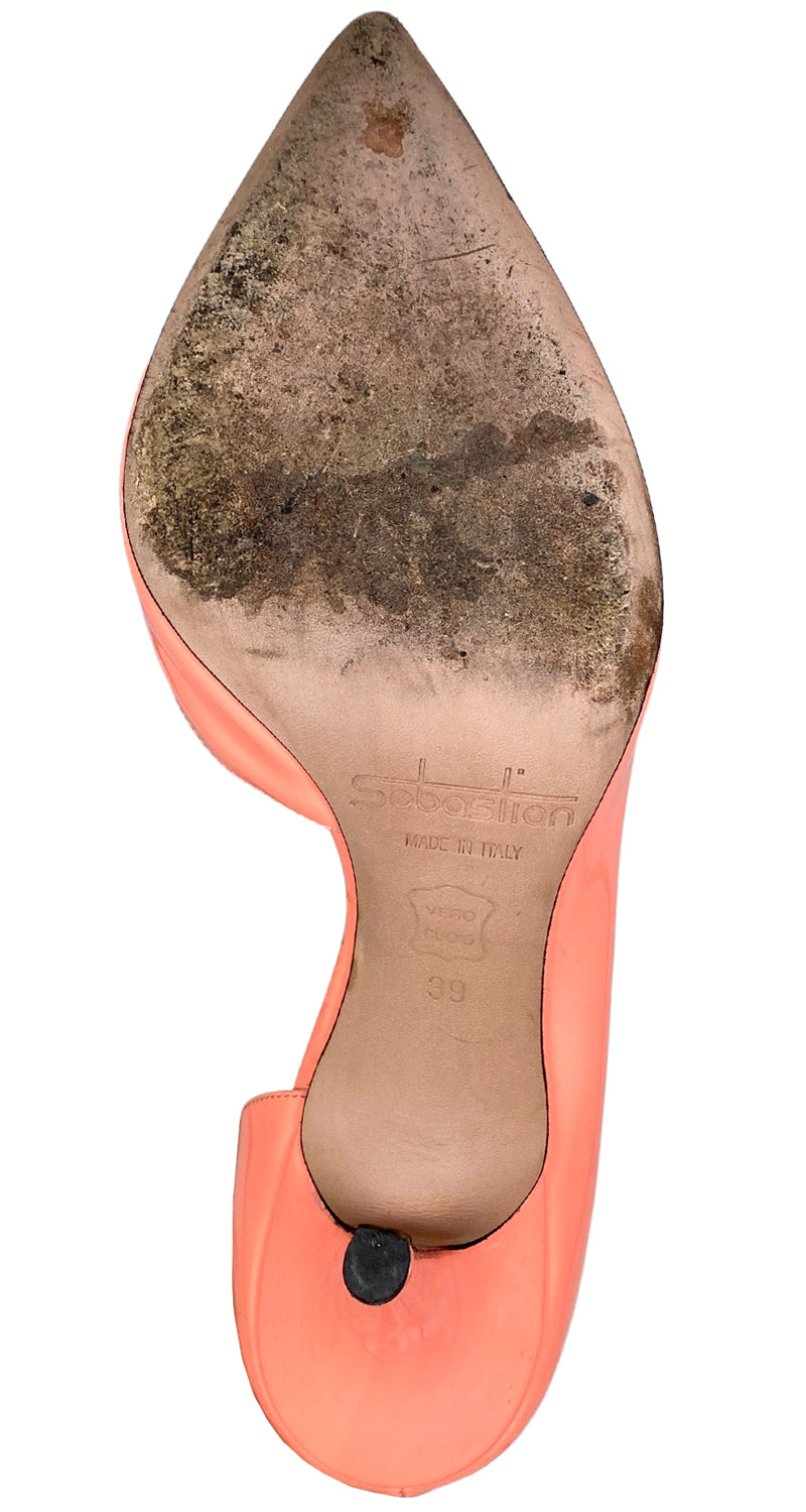 Zapatos Cuero Charol Rosado