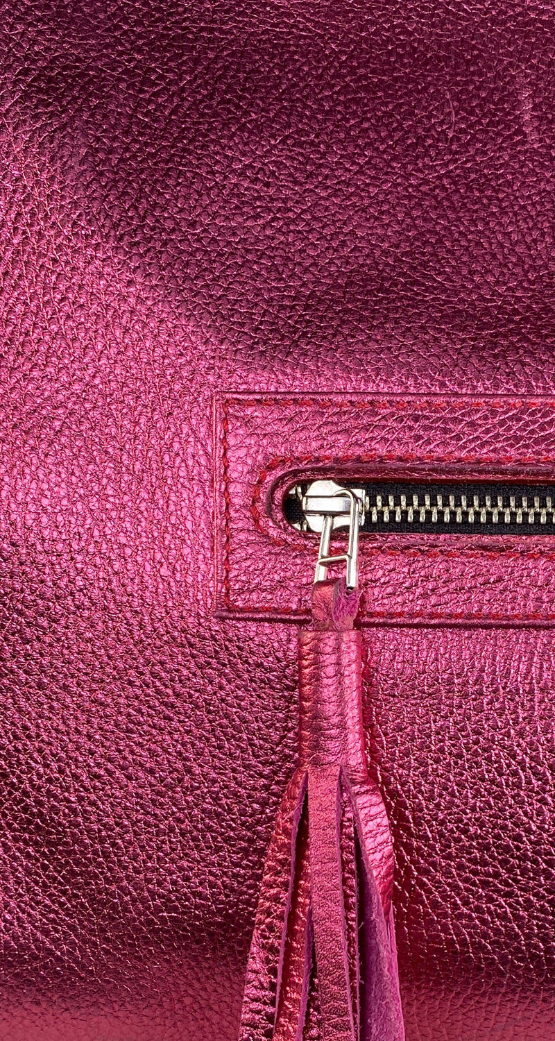 Cartera Fucsia Metalizada
