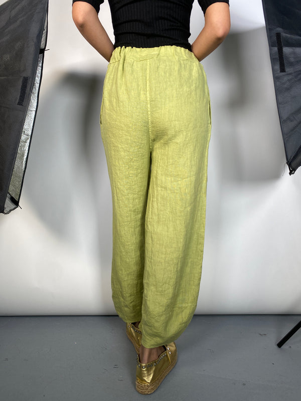 Pantalón Verde Lino