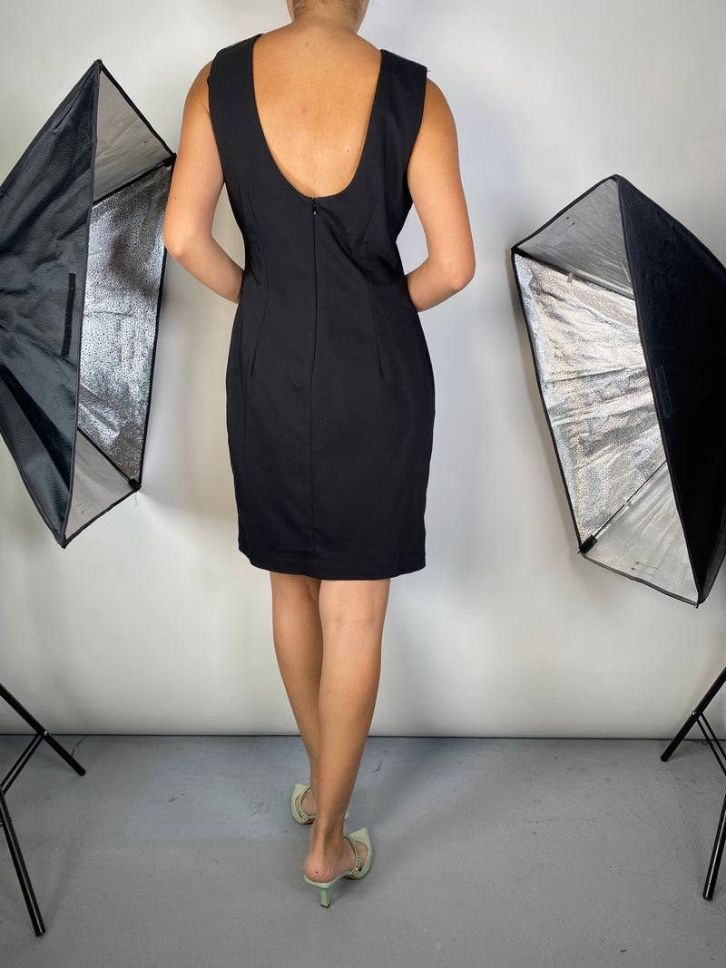 Vestido Mini Negro Mostacillas