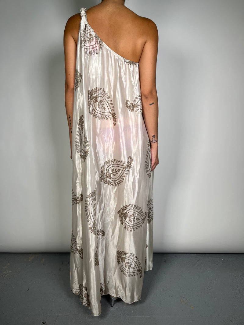 Vestido Asimétrico Satinado