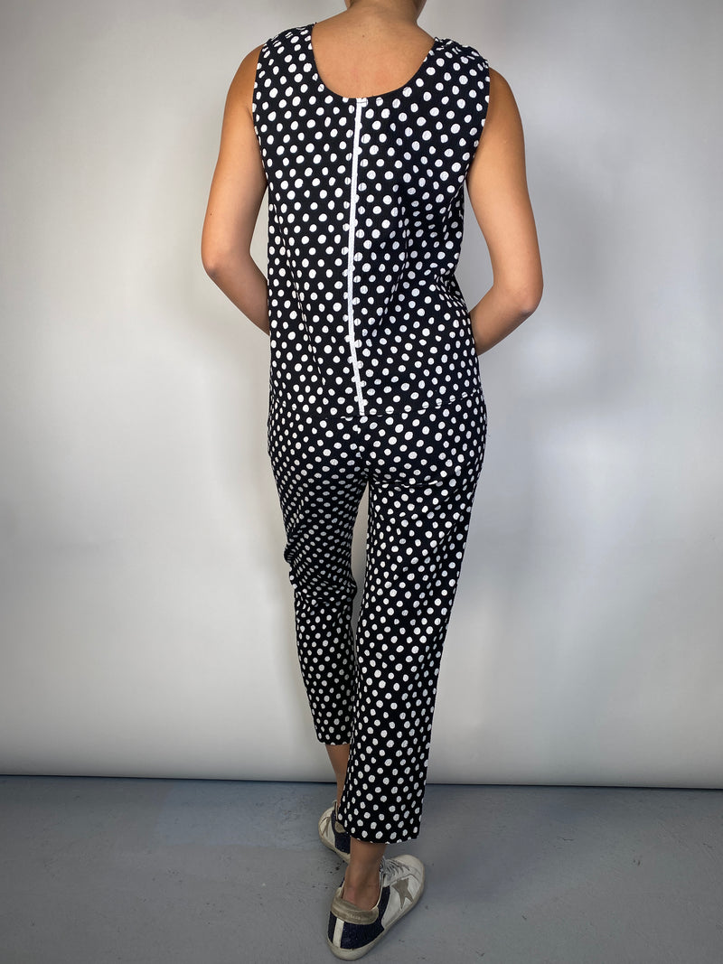 Set Polera Y Pantalón Lunares