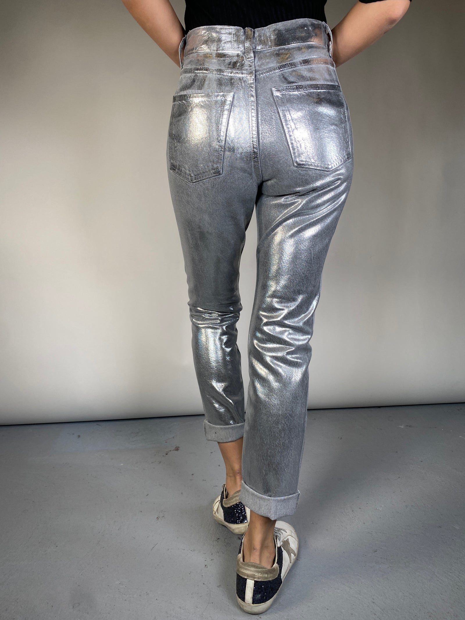 Pantalones Plateados Pantalon Plata Zara Zara Jeggings Leggings Plateados Zara Pantaloni Oro Zara Sales