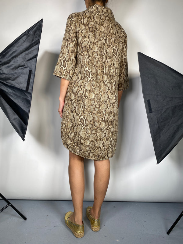 Vestido Snake Lino
