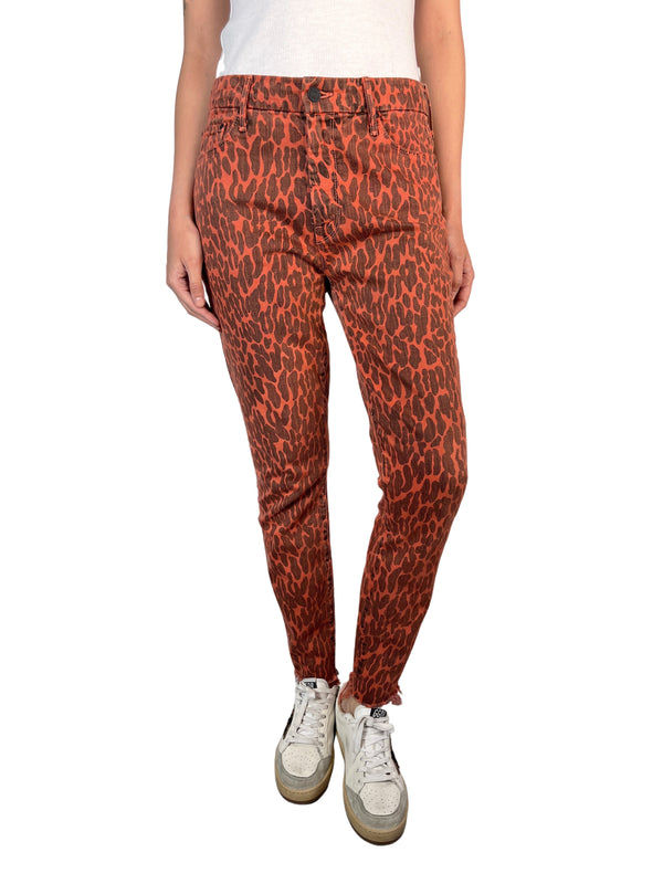 Jeans Animal Print Naranjo