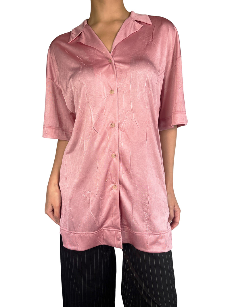 Blusa Rosa Satinada