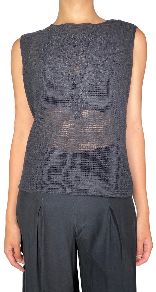 Blusa Traslucida Negra