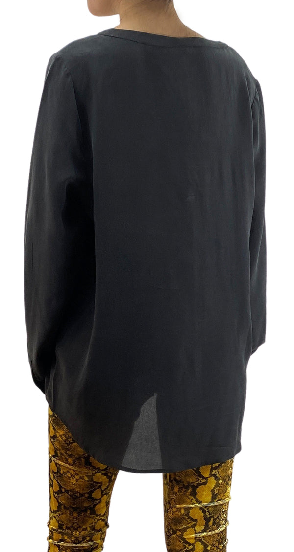 Blusa Negra Seda