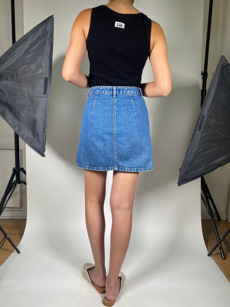 Falda Denim Bordado