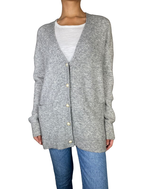 Sweater Gris Botones