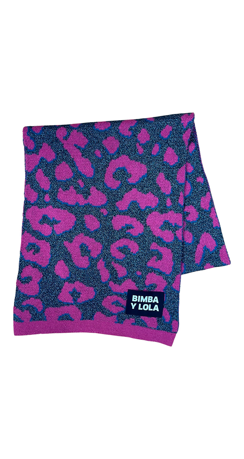 Bufanda Animal Print Glitter