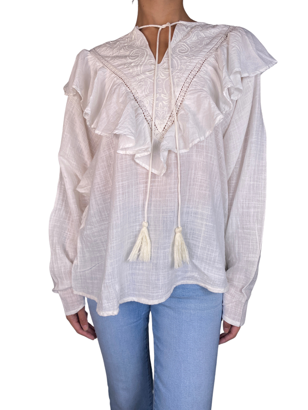 Blusa con vuelos