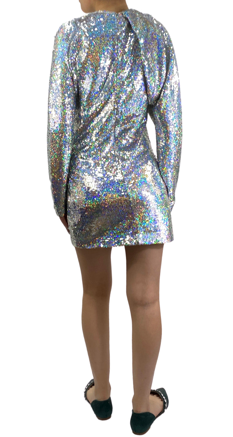 Vestido Lentejuelas Plateado