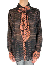 Blusa Dotted Traslucida