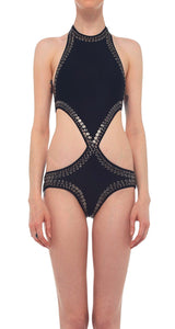 Traje De Baño Gunmetal Stud Chuk