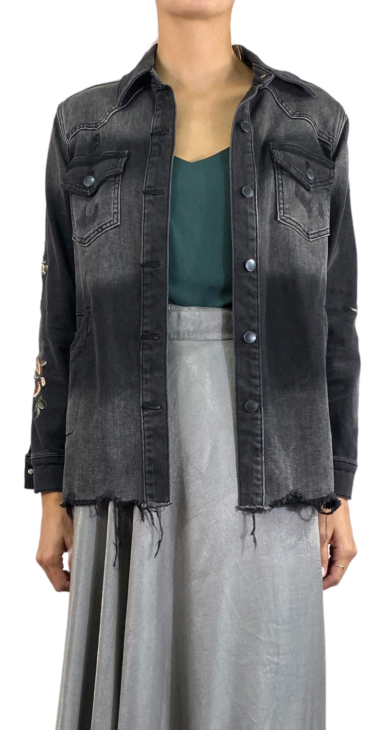 Chaqueta Denim Negra